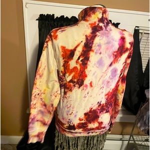 American eagle tie dye jacket custom lg